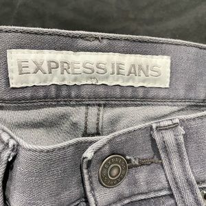 Men light grey Alec super skinny jeans Express